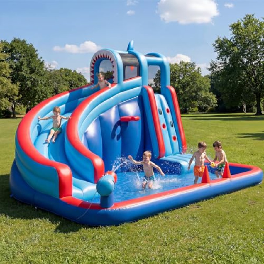 Water Slide Inflatable - Scivolo d'acqua gonfiabile da giardino per