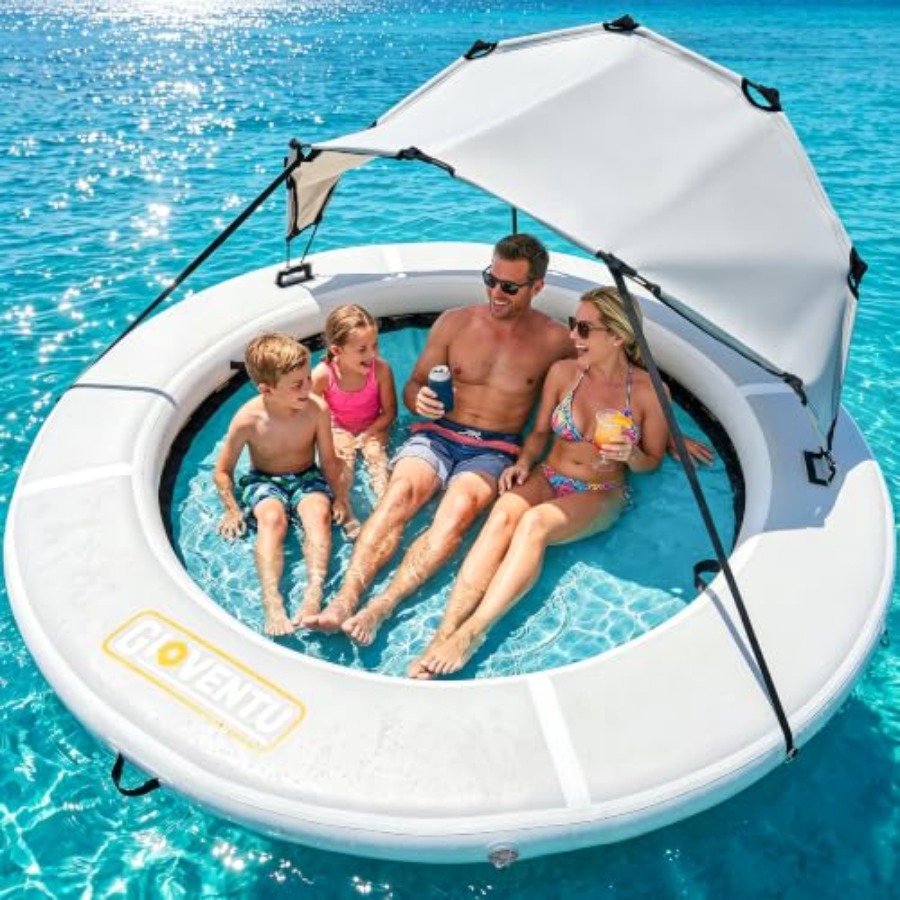 Pool Float Ring Inflatable - Anello galleggiante gonfiabile da 2,4 m