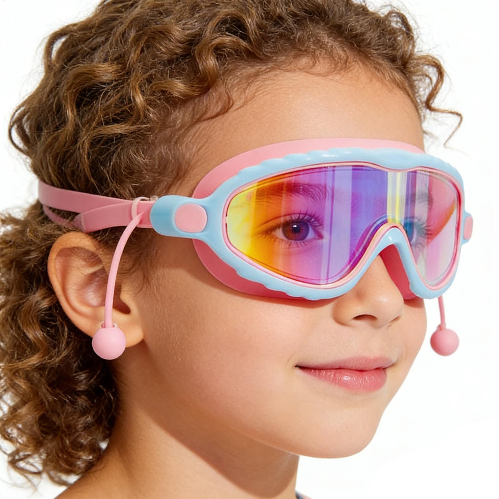 Swim Goggles Anti Fog Uv - Occhialini da nuoto per bambini, antiappannamento,