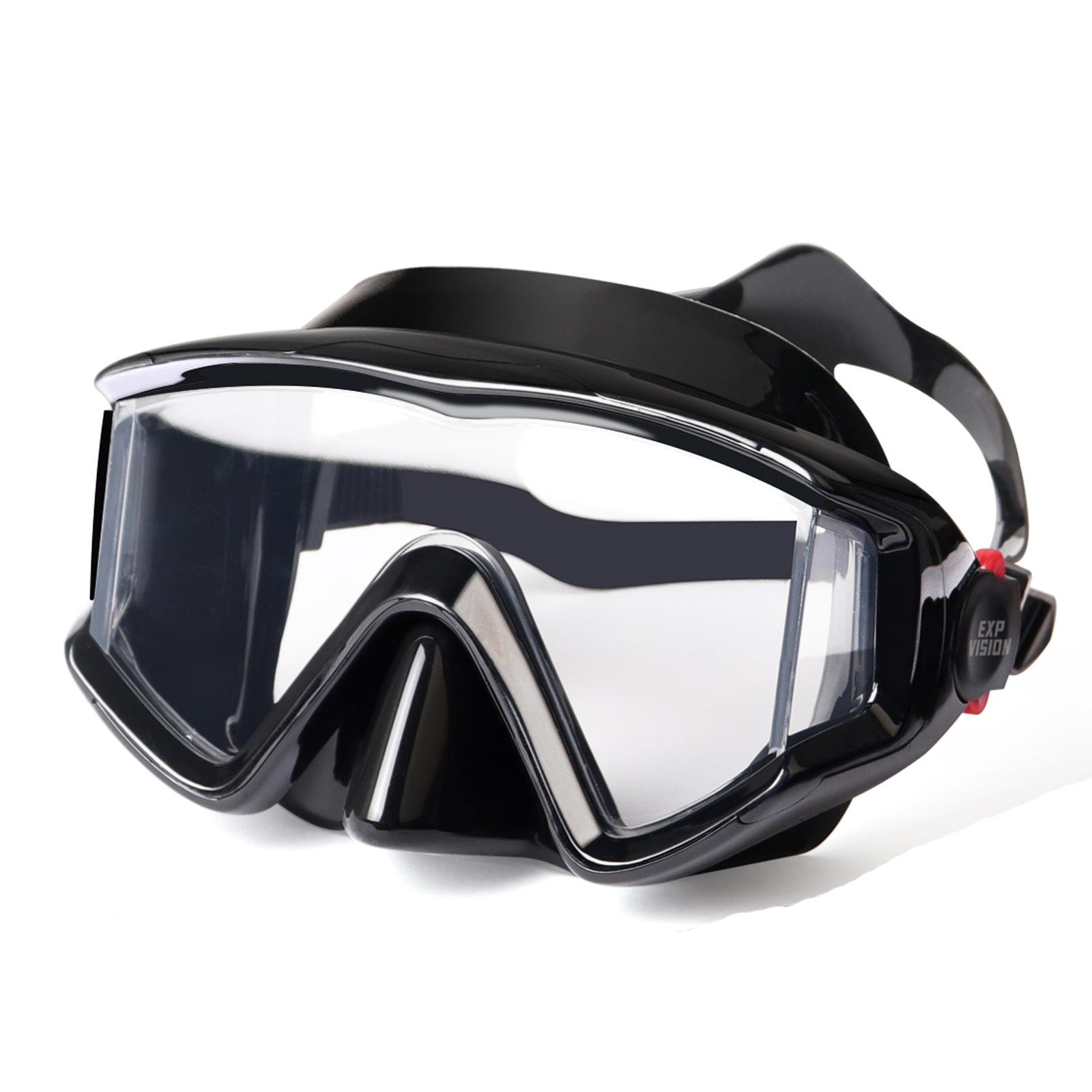 Snorkel Mask Full Face - Maschera da snorkeling antiappannamento, adatta per
