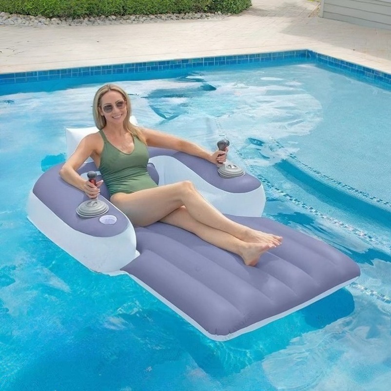 Pool Float Ring Inflatable - Nuova Sedia Galleggiante Gonfiabile con Propulsore