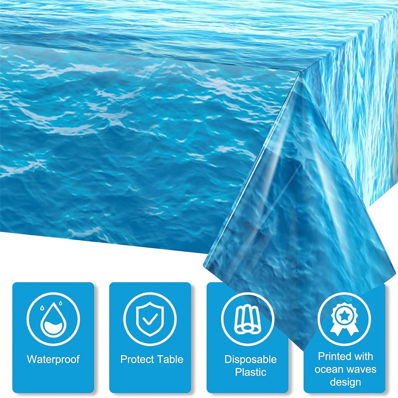 Pool Cover Waterproof - Tovaglia Monouso in PE con Motivo