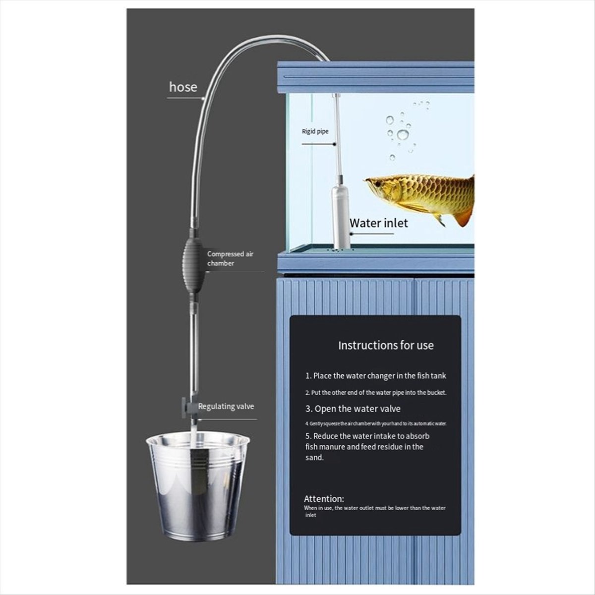 Pool Vacuum Manual - Aspirapolvere portatile per piscina A68M con