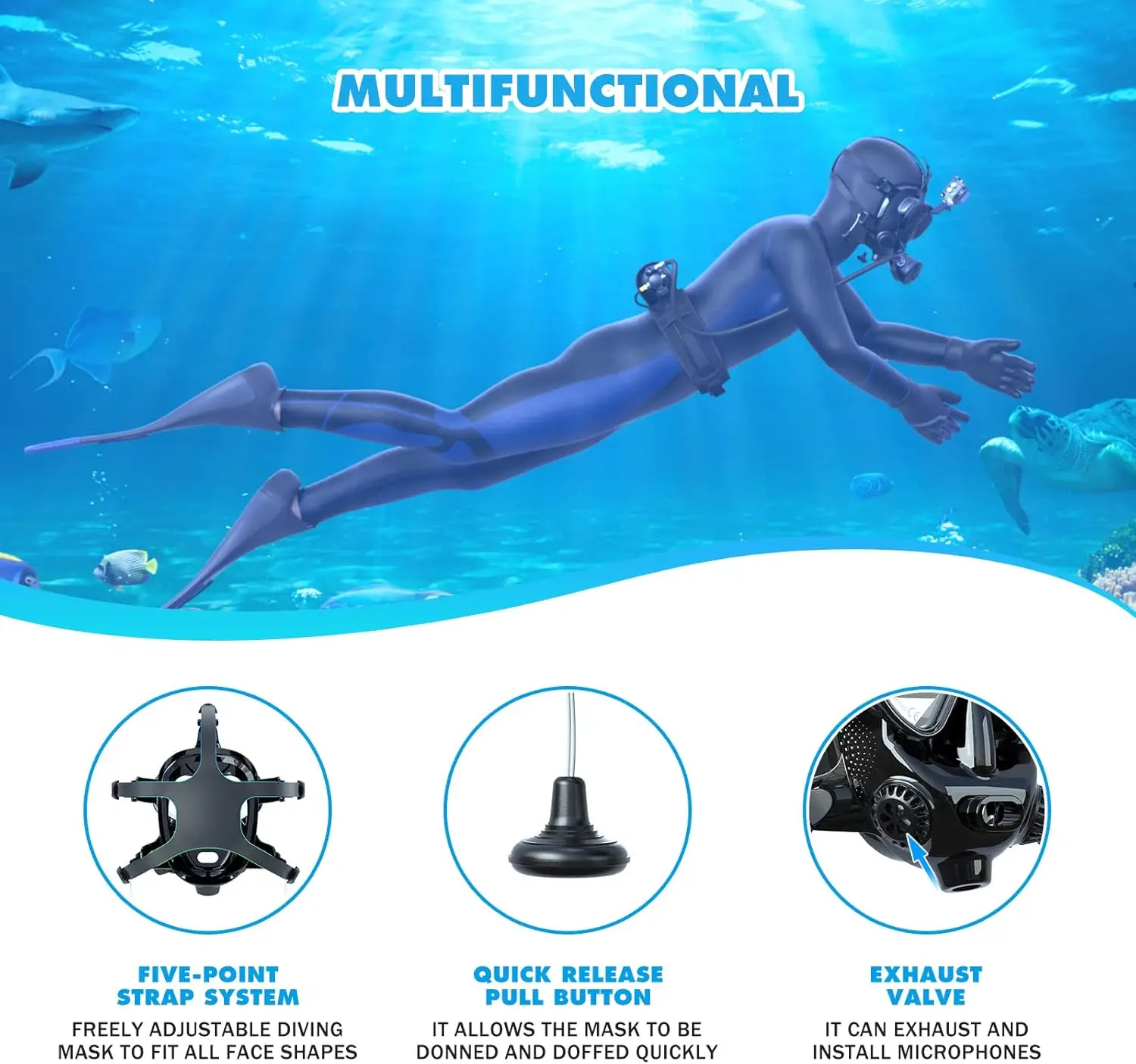 Maschera da Immersione Integra - Snorkel Mask Full Face recensione e prezzo