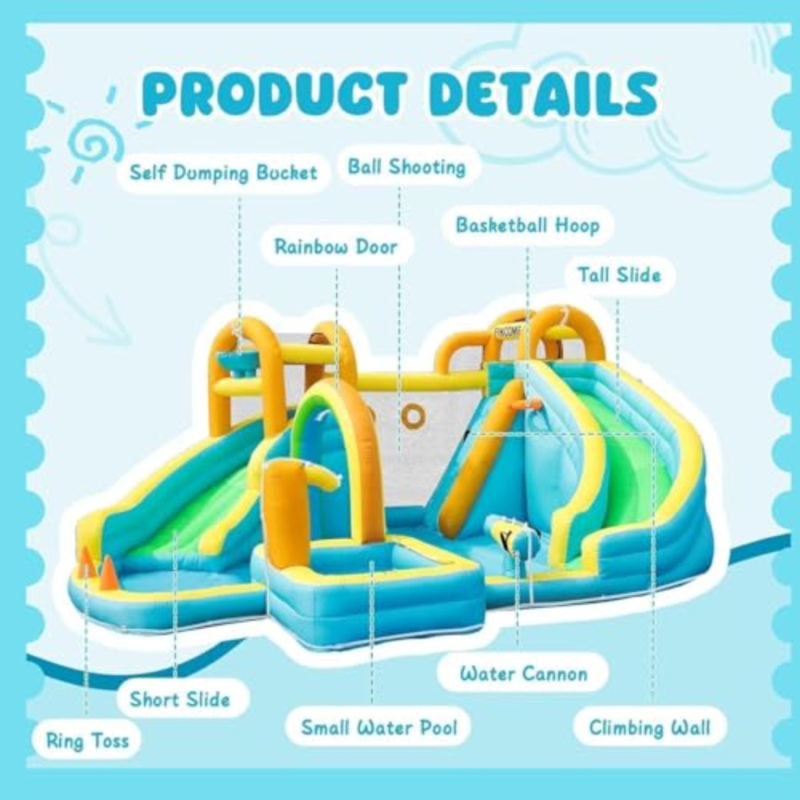 Parco acquatico gonfiabile da  - Water Slide Inflatable recensione e prezzo