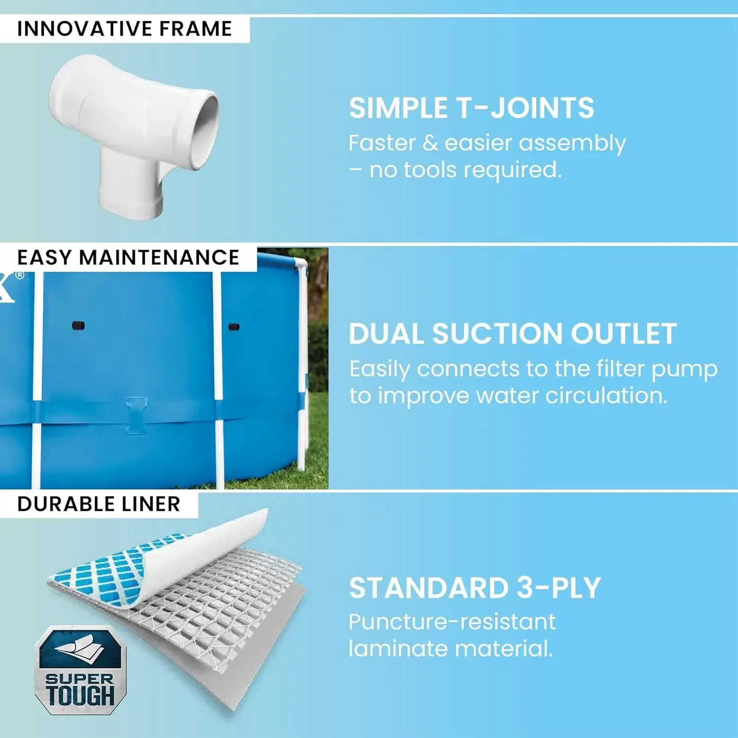 Piscina fuori terra rotonda co - Pool Ladder Above Ground recensione e prezzo