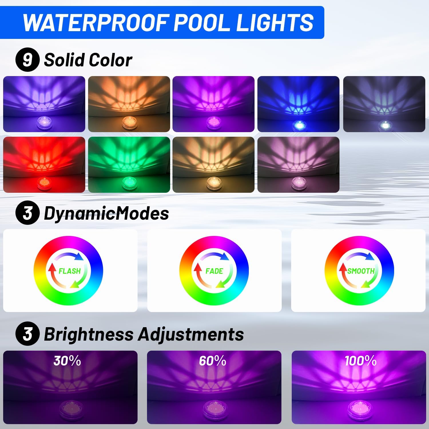 Luci per piscina, galleggianti - Pool Light Solar Rechargeable recensione e prezzo