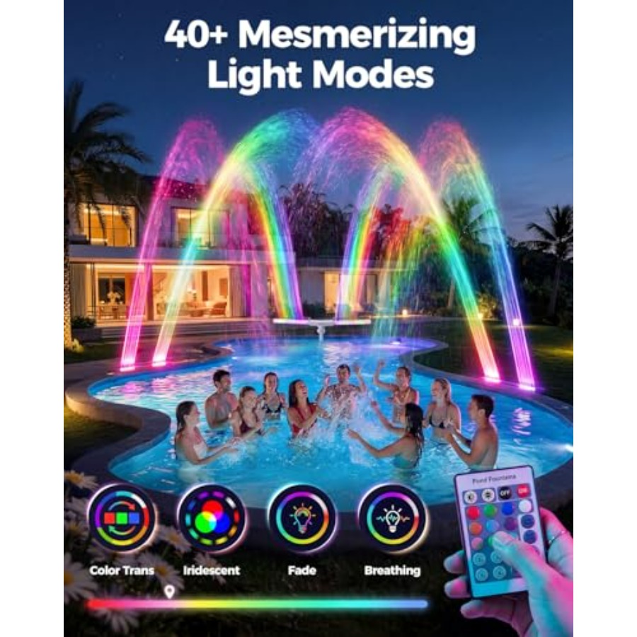 Fontana solare per piscine int - Pool Light Solar Rechargeable recensione e prezzo