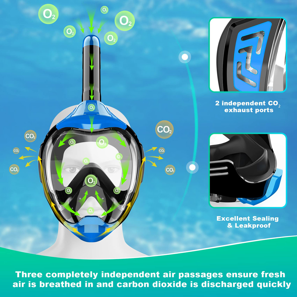 Maschera da snorkeling a pieno - Snorkel Mask Full Face recensione e prezzo